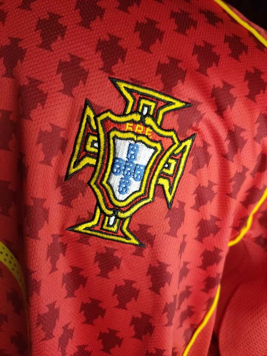 camisola retro Portugal Euro 2004 Figo 7 Tamanho M