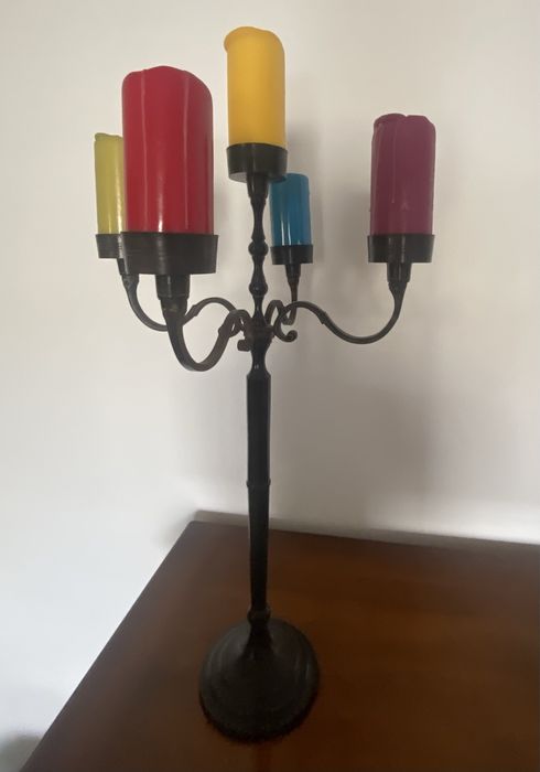 Candelabro para 5 velas em ferro