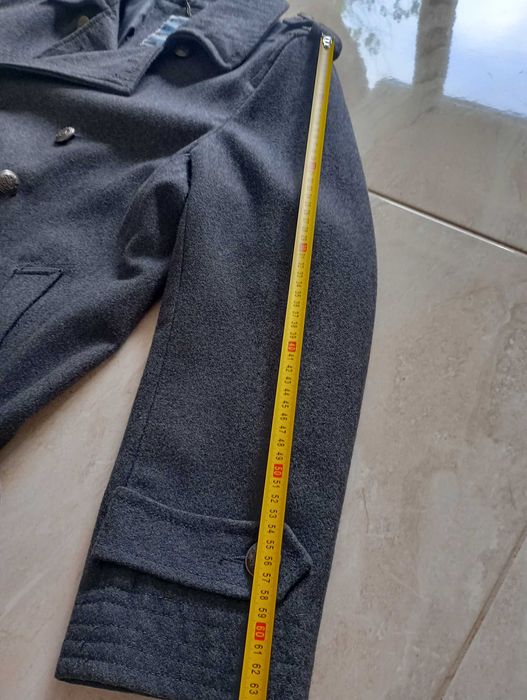 Xl-xxl płaszcz męski, kurtka w stylu militarnym, wełna 64% Burton