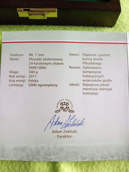 Medal Józef Piłsudski Pierwszy Marszałek Polski