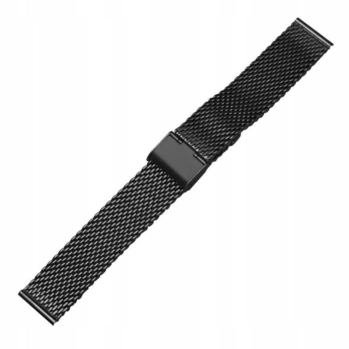 Bransoleta mesh 24mm do zegarka siatkowa czarna PVD milano