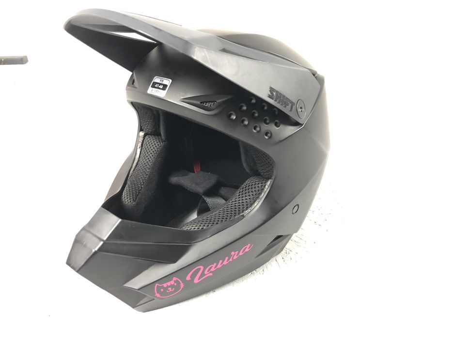 Kask Cross Enduro Czarny SHIFT Dziecięcy YS 47-48 cm Idealny !
