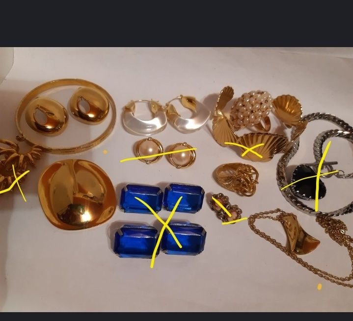 Вінтажні прикраси сережки Кліпси monet,кільця, позолота