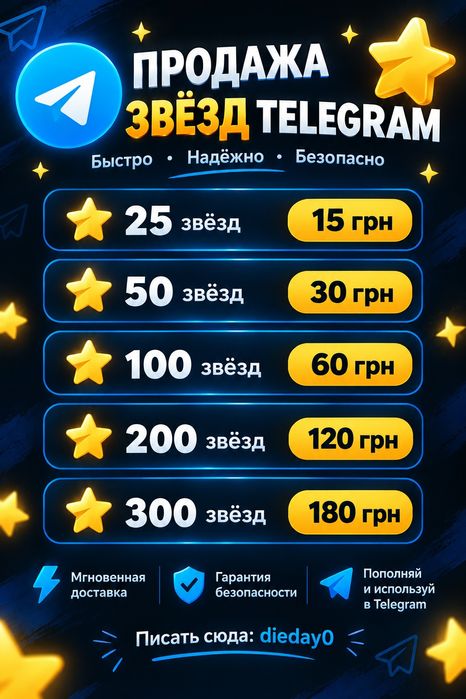 Зірки telegram набагато дешевше ринку.