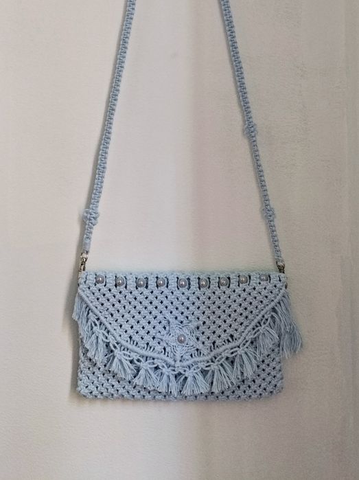 Bolsa mar (macramê)