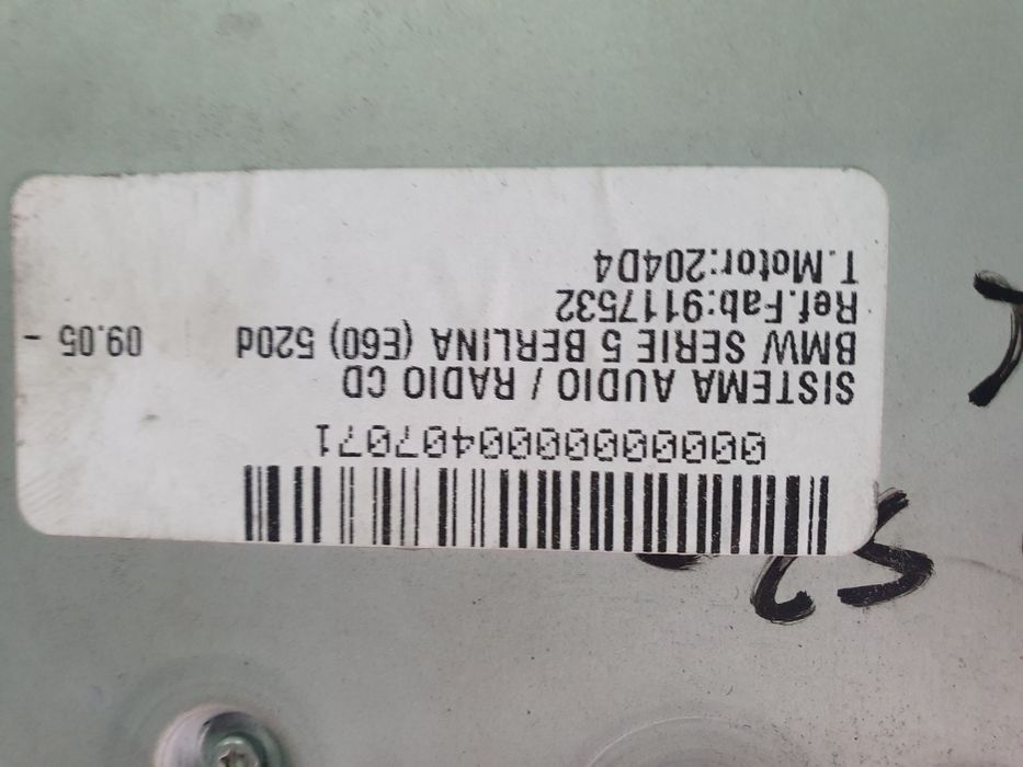Rádio BMW E60/E61 etc