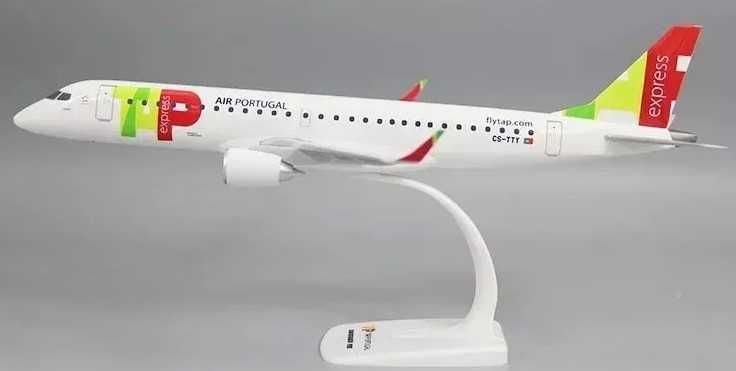 Avião de coleção TAP EXPRESS Embraer ERJ 195 1/100 com 37,2 cm