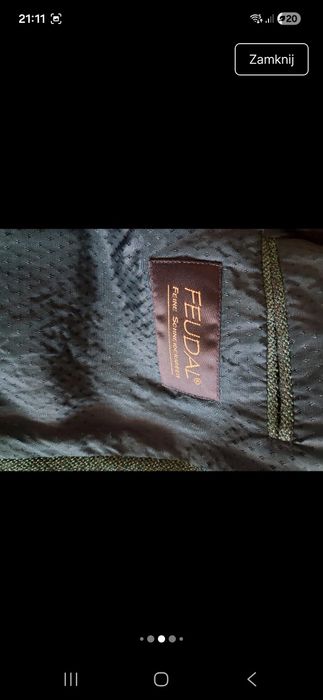 Wełniana marynarka męska feudal