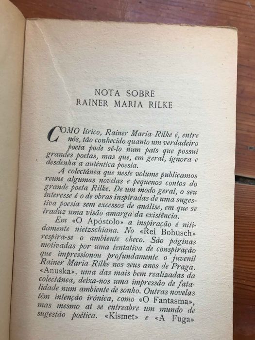 Rainer Maria Rilke O Apostolo  E OUTROS CONTOS
