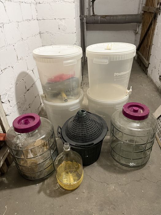 Zestaw butli do produkcji wina! Super okazja!!