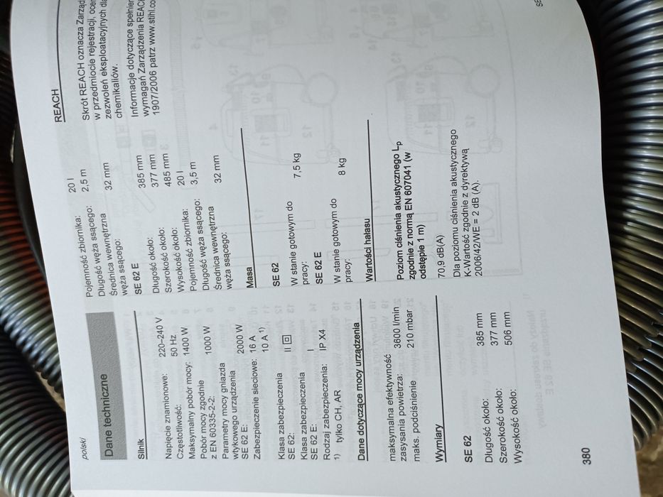 Odkurzacz przemysłowy Stihl na mokro i sucho