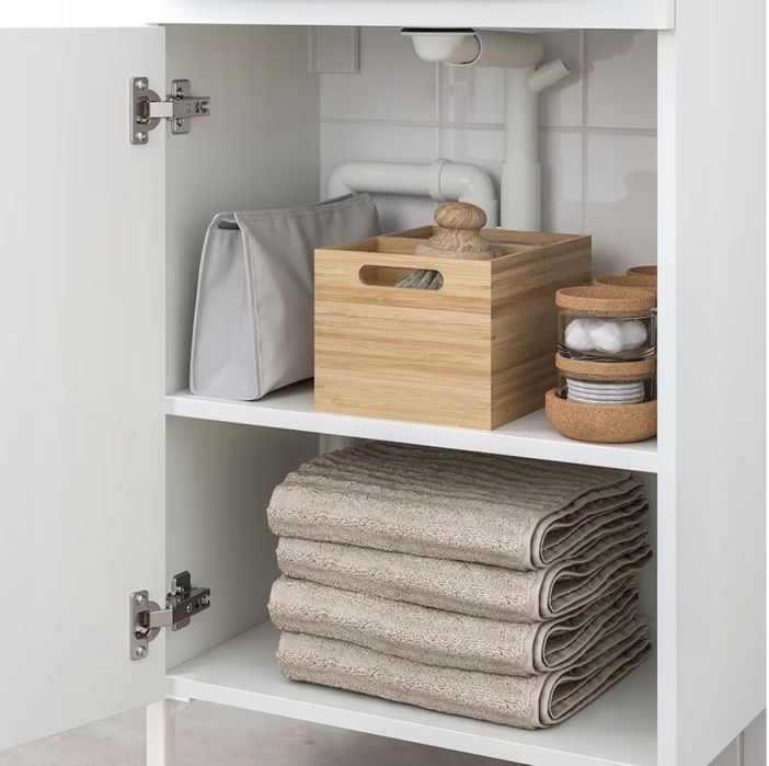 Szafka pod umywalkę biała 50 x 83 cm IKEA NYSJON NOWA