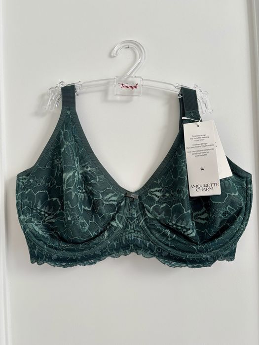 Biustonosz Triumph soft Amourette 80F butelkowa zielen