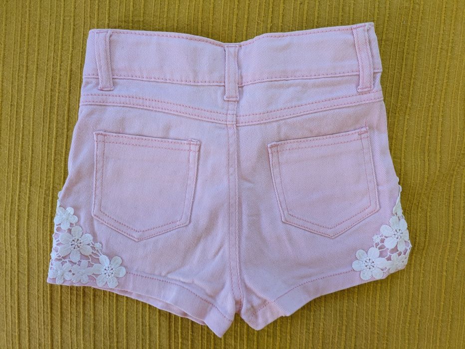 Calções Cor-de-rosa com renda, Algodão, 8 Anos
8 Anos