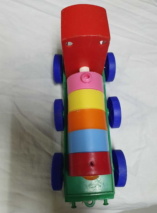 1960 Comboio Nursery Toy, Merit Safe Play, Brinquedo de Berçário RARO!