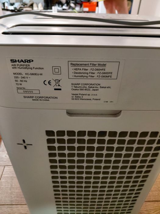 Air purifier sharp  kc g60eu w