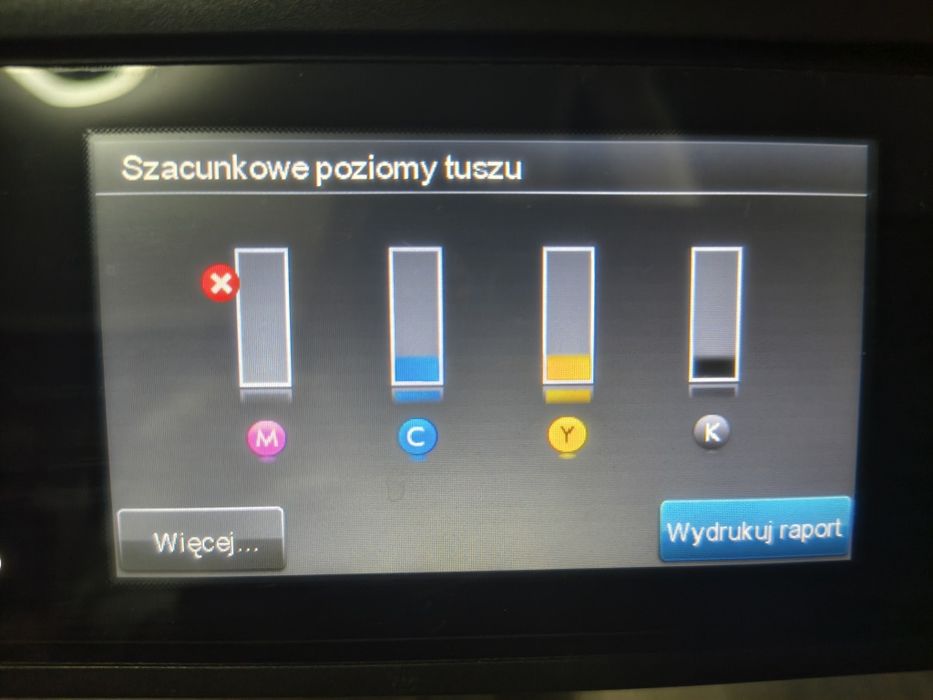 HP OfficeJet Pro 8600 Plus – błąd tuszu, uszkodzenie?