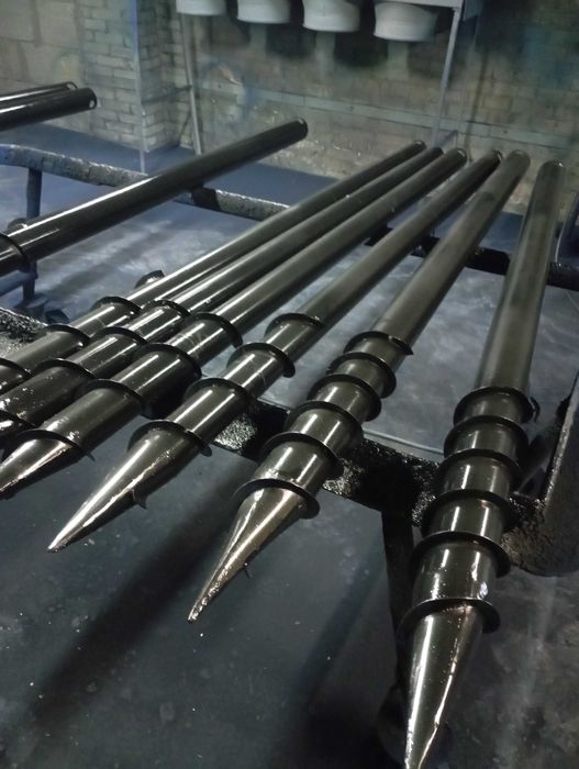 Паля гвинтова,свая однолопастная,геошуруп,наконечники