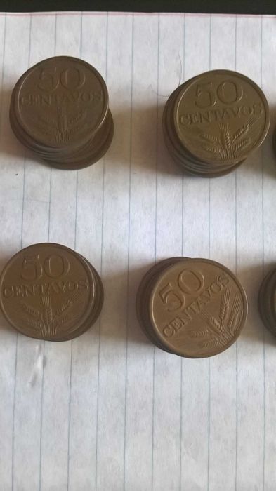 62 moedas de 50 centavos