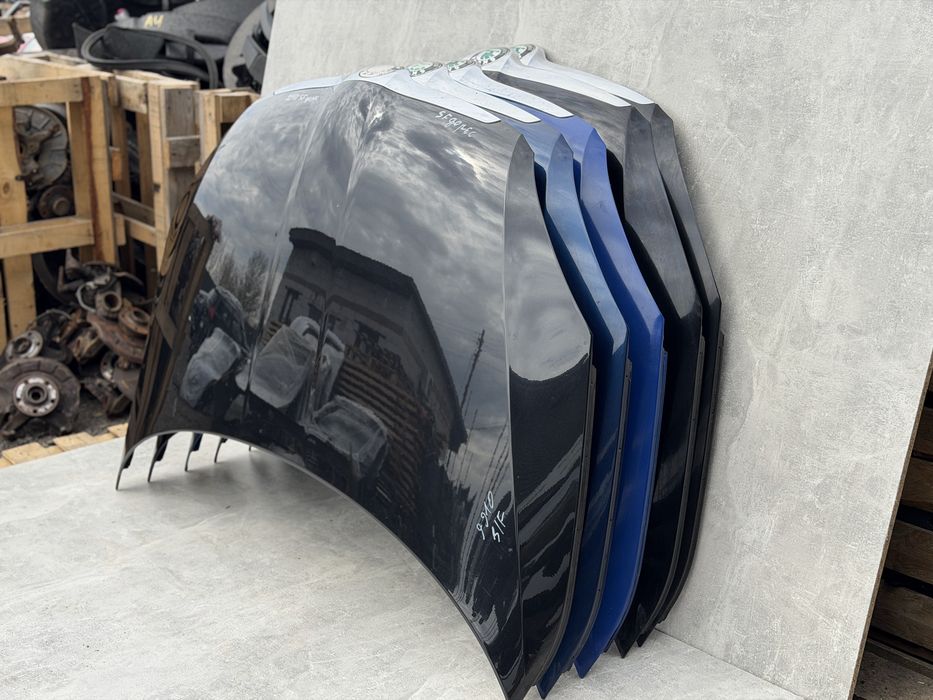 Капот Шкода Фабія 2 до рест Skoda Fabia 2 чорний синій металік