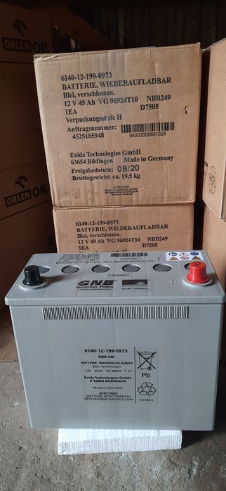 Akumulator żelowy, bateria fotowoltanika, 12V, 45A, GMB, GmbH