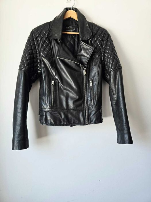 AllSaints Walker Leather Jacket rozmiar 12 (40)