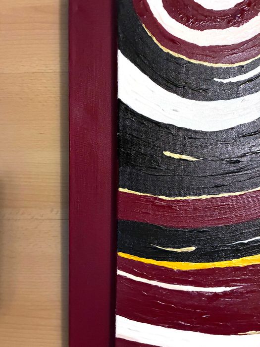 Pintura abstrata acrilico sobre tela (40x100cm)