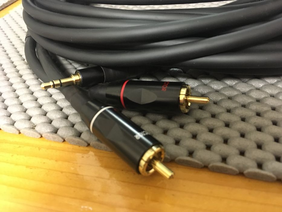 Кабель инсертный 3,5/2RCA,3,5/2Jack(6,3mm)