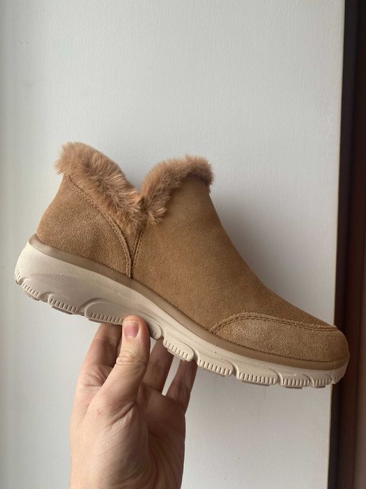 Теплі жіночі черевики Skechers Hands Free, розмір 38, хутро, оригінал