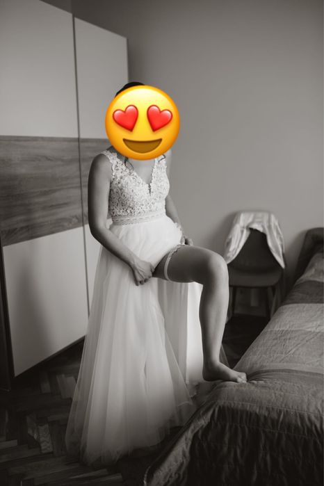 Piękna Suknia Ślubna XS/S, Fulara & Żywczyk kolor ivory