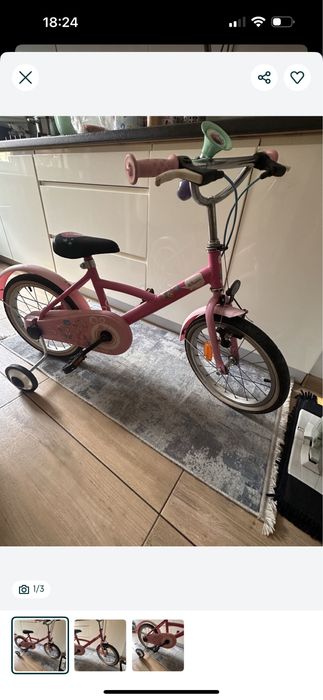 Rowerek dla dziewczynki btwin princess