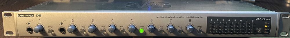 PreSonus DigiMax D8 - 8 kanałów ADAT | 100% Sprawny