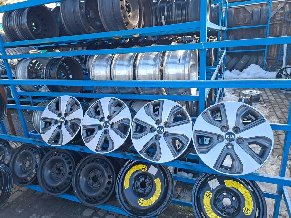 Легкосплавні диски з ковпаками KIA 5/114,3R16 6,5J ET45 КІА 2016рік .
