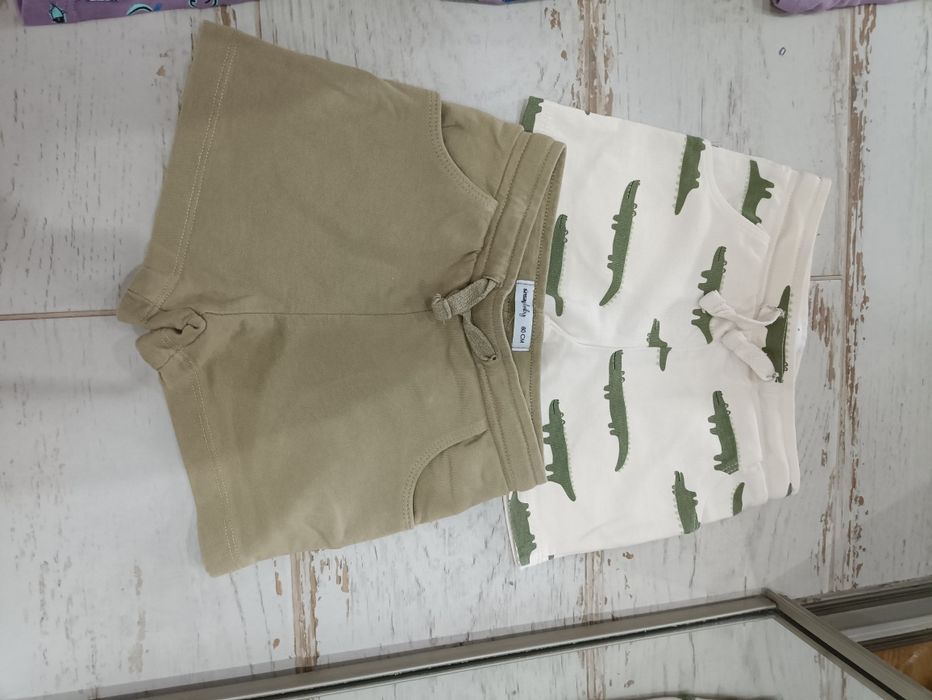 Krótkie spodenki koszulka paka 80cm 9-12m
