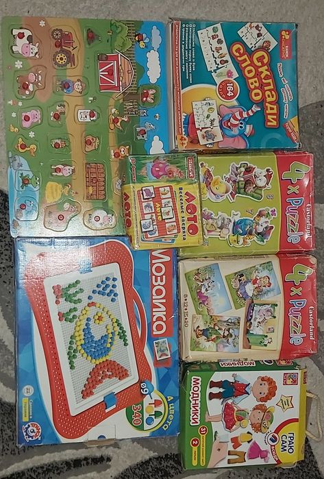 Розвиваючі ігри пазли лото мозаїка