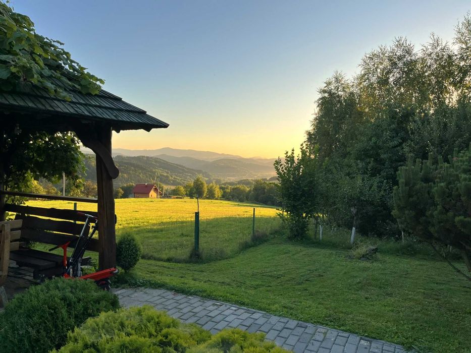 Działka 837m i dom drewniany okolice Jez.Rożnowskiego