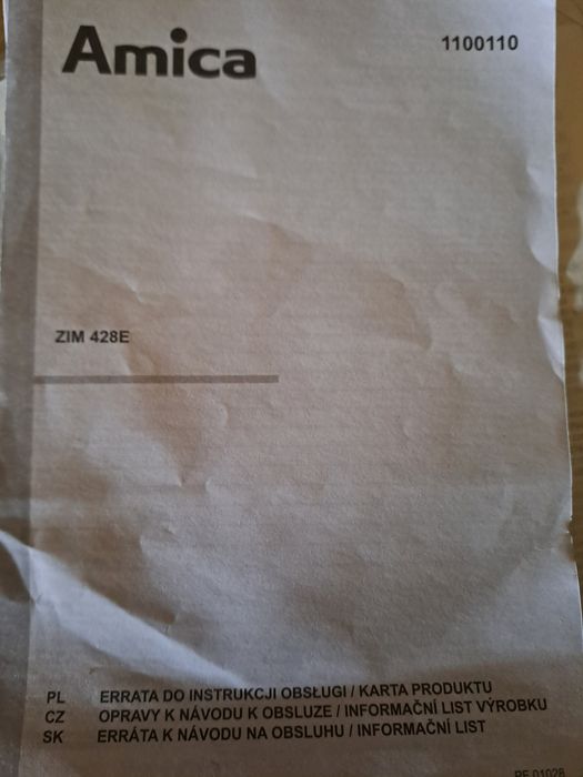 Zmywarka Amica ZIM 428E calosc lub części