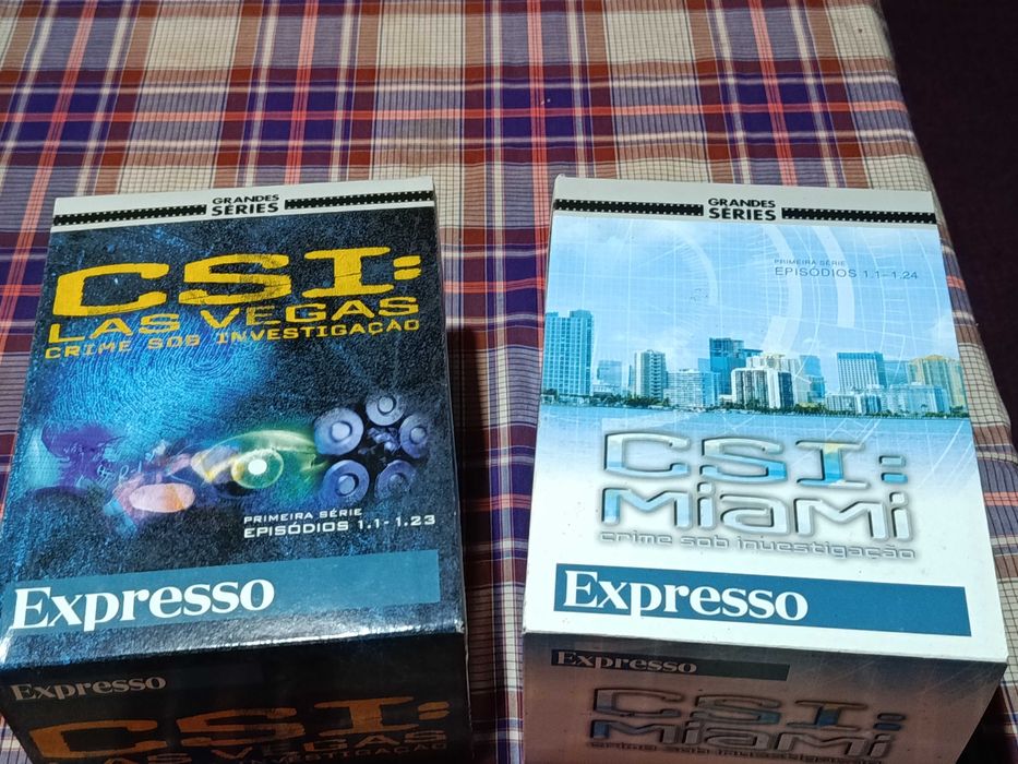 Coleccoes DVD CSI Miami e CSI Las Vegas - primeira serie - Novos selados