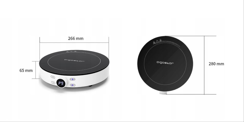 Plyta Indukcyjna przenosna okragla Aigostar
