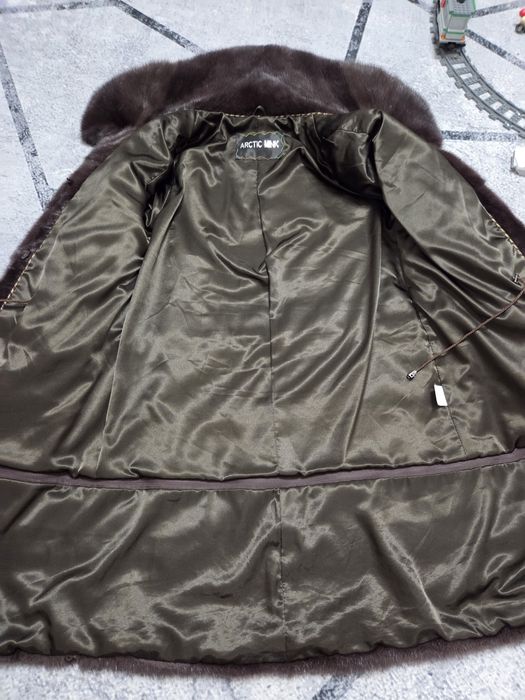 Шуба норкова траснформер з капюшоном