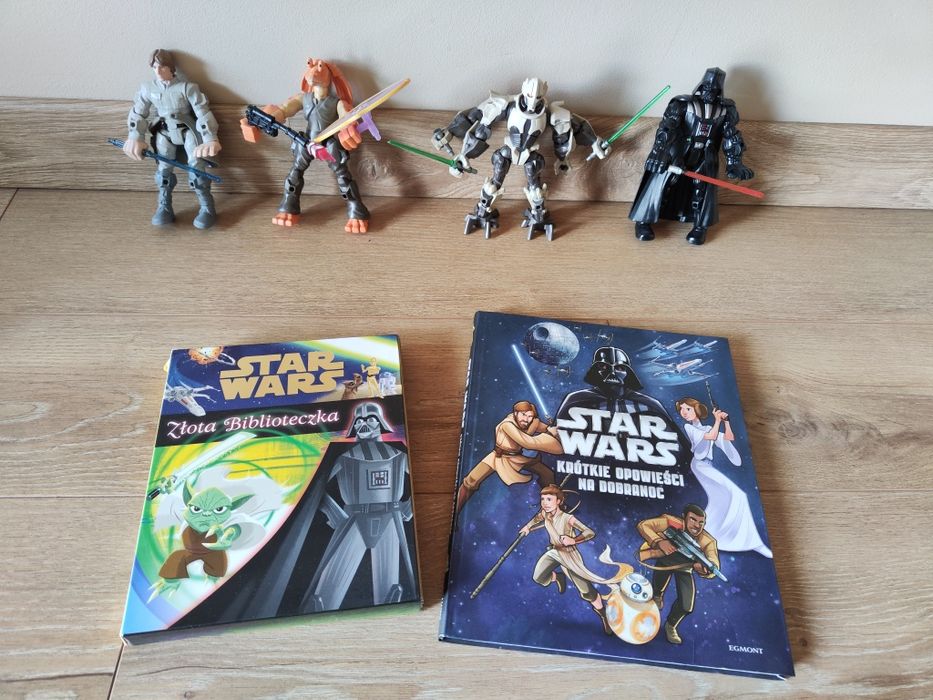 Zestaw Star Wars, figurki, maskotki , ksiazeczki