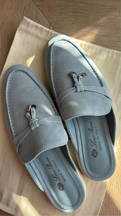 Klapki loro piana  baby blue