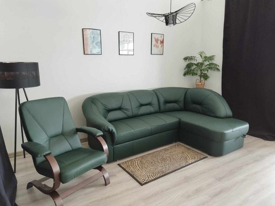 Letnia cena narożnik kanapa sofa narożna FRESH skóra nat.PRODUCENT