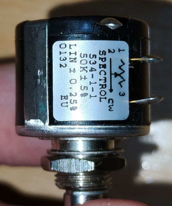 Potencjometr wieloobrotowy SPECTROL 534 50kΩ 10-turn LIN 0.25%