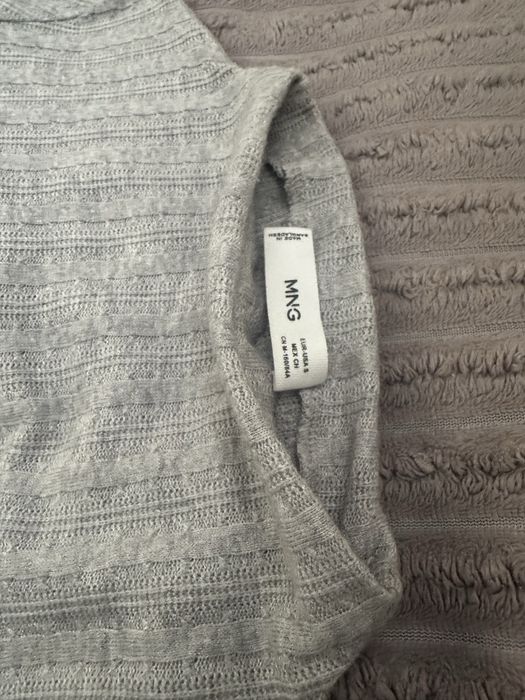 Лонгслів Mango, легкий, сірий, розмір S/M