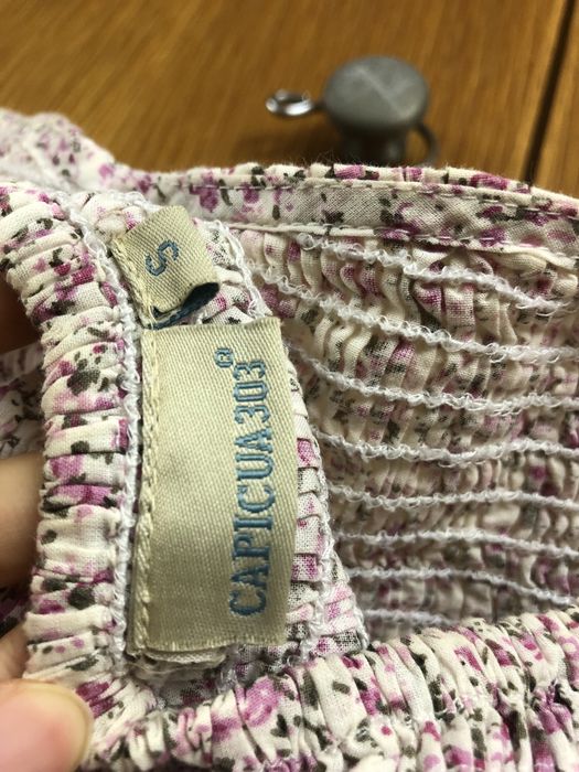 Vestido caicai rosa com flores