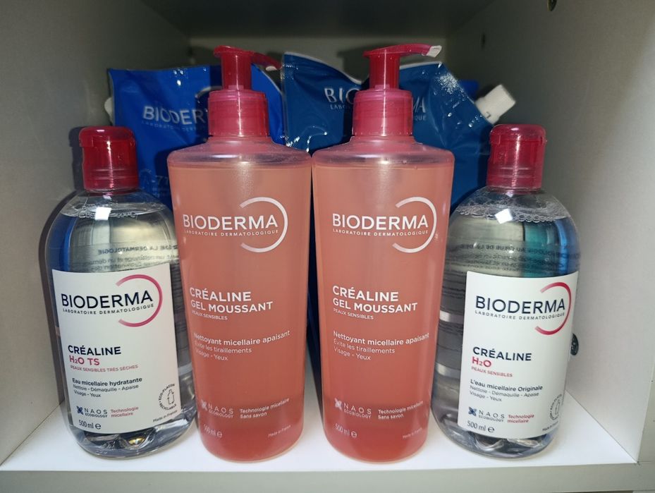 Гель Bioderma sensibio crealine H20 міцелярна вода