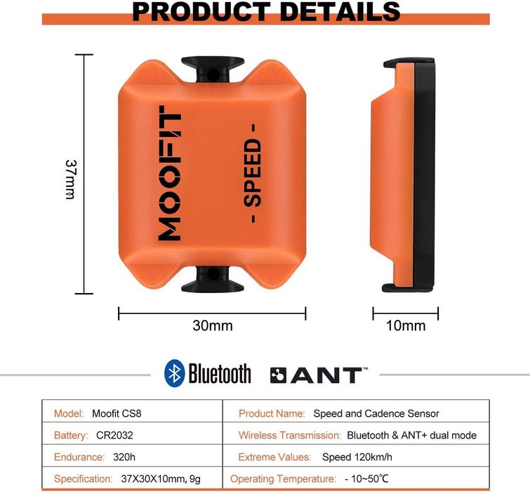 Czujnik prędkości i kadencji moofit