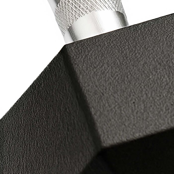 Hantla hantle hex żeliwny do ćwiczeń gumowany żeliwo 2x9kg powlekane