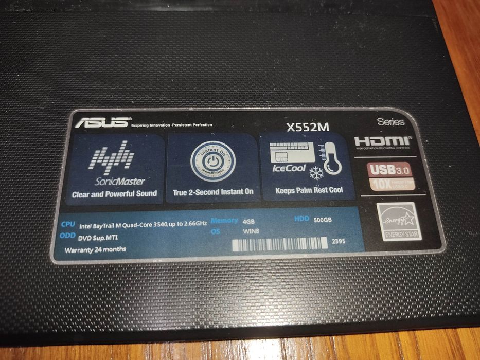 Portátil ASUS GeForce 920M 4Gb 500Gb Win10